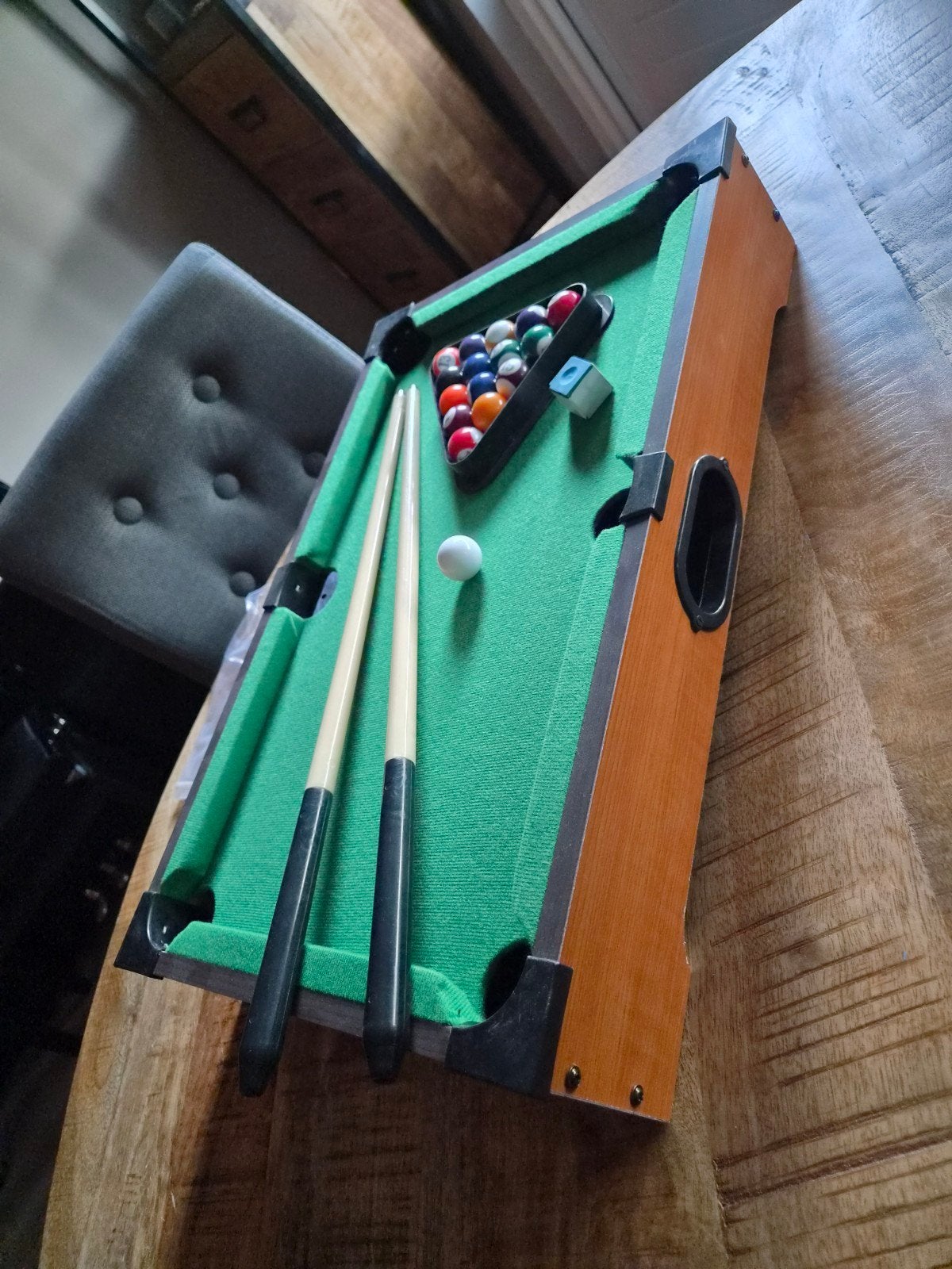 Mini pooltafel - Zeer goede staat, Ophalen of Verzenden, Zo goed als nieuw, Pooltafel