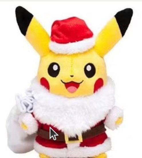 Pokemon pluche knuffel Pikachu kerstman (20cm)