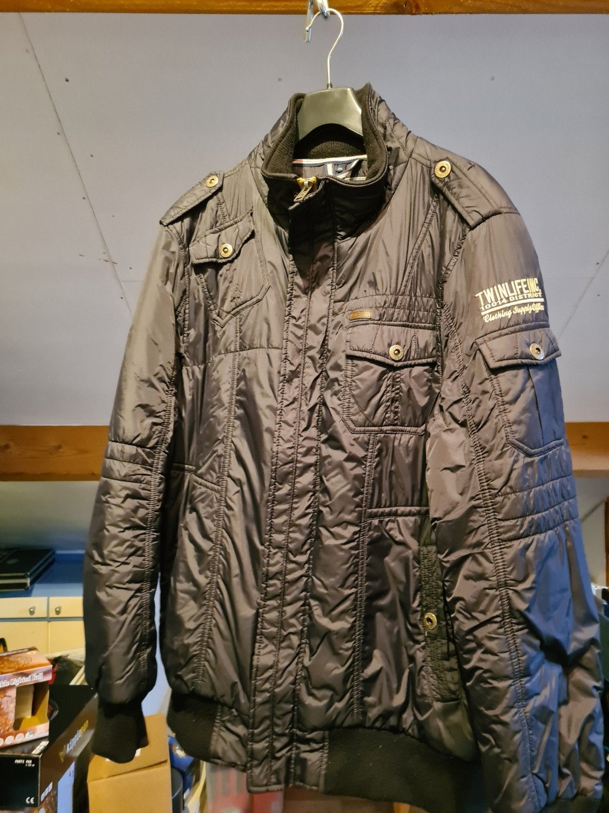 winterjas Twinlife 2XL, Ophalen of Verzenden, Zo goed als nieuw, Overige maten, Blauw