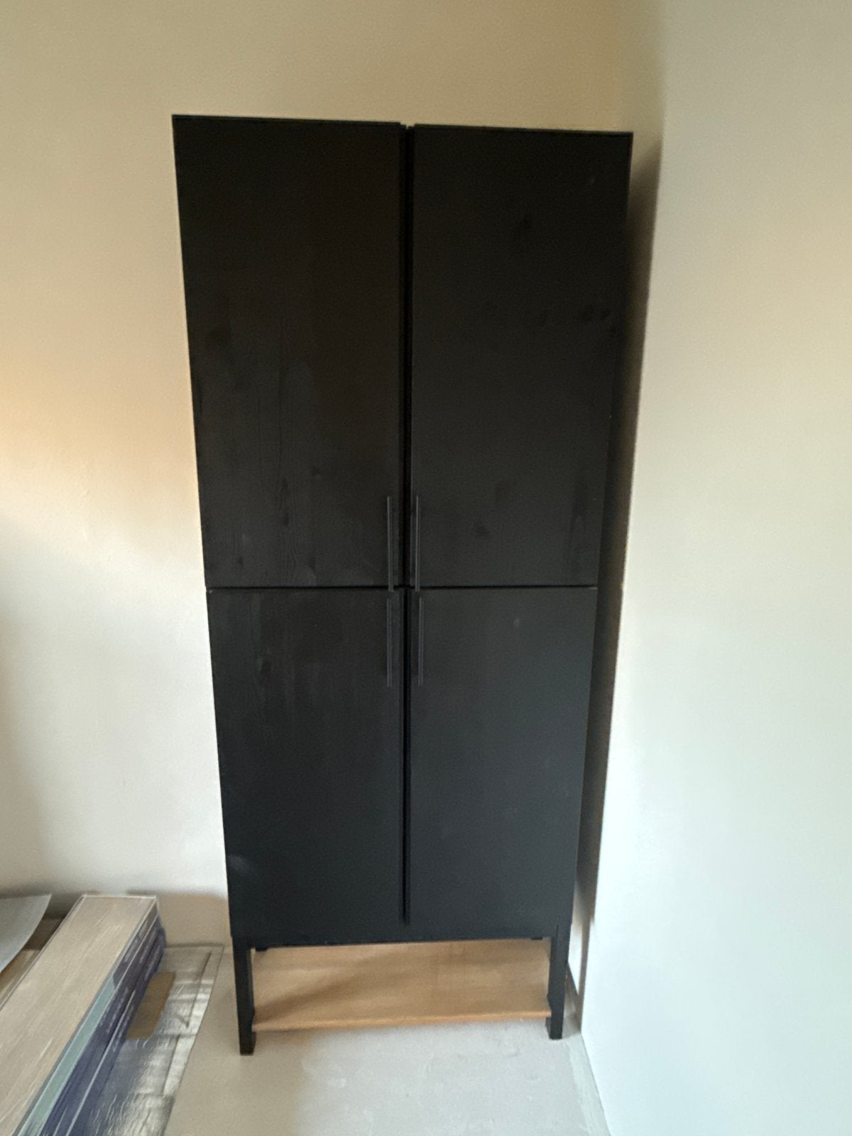 Ikea Ivar kast zwart geschilderd., Ophalen, Gebruikt, 50 tot 100 cm, 150 tot 200 cm