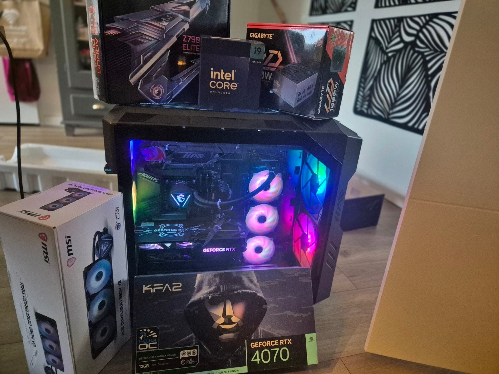 High-End Gaming PC – i9-14900K + RTX 4070 + 64GB RAM + 2TB S, Ophalen, 64 GB of meer, Intel Core i9, Zo goed als nieuw