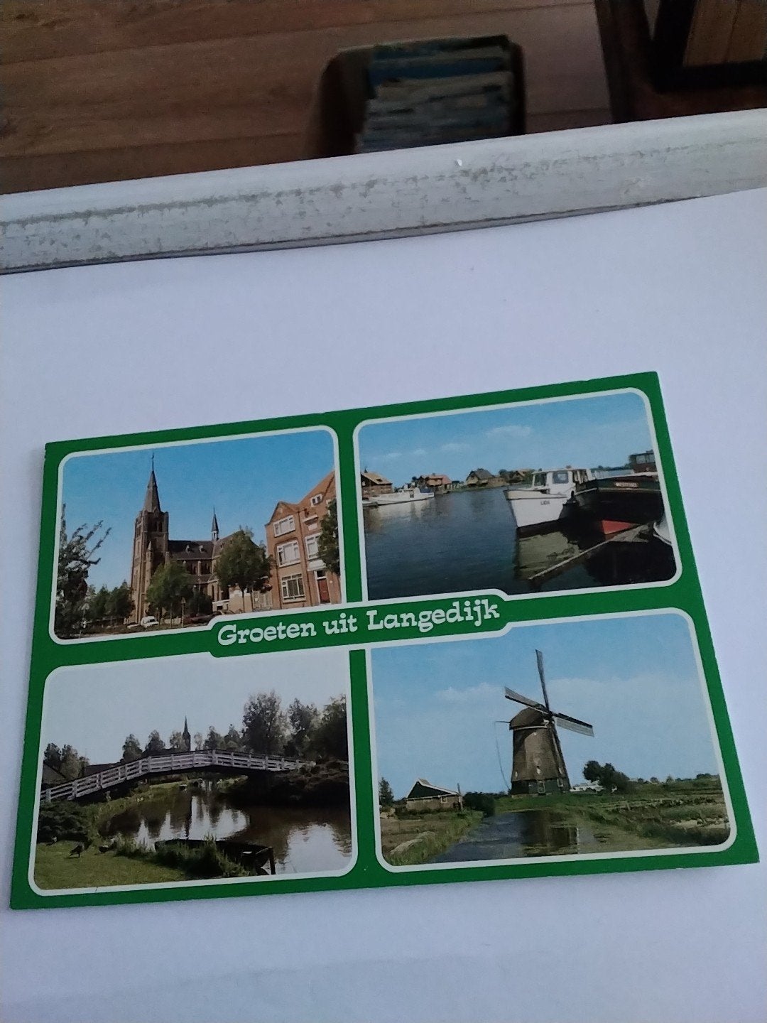 Ansichtkaart Groeten uit Langedijk - Diverse beelden, Verzamelen, Ophalen of Verzenden, 1960 tot 1980, Gelopen, Noord-Holland