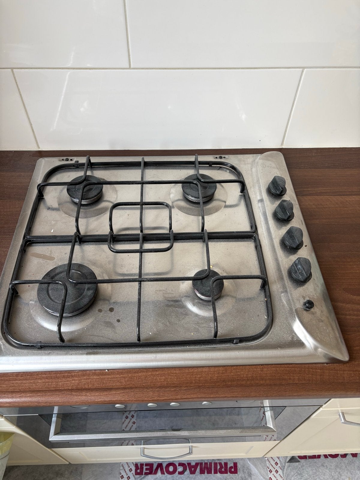 Indesit gasfornuis met 4 kookzones, Witgoed en Apparatuur, Ophalen, Gebruikt, Minder dan 85 cm, 4 kookzones