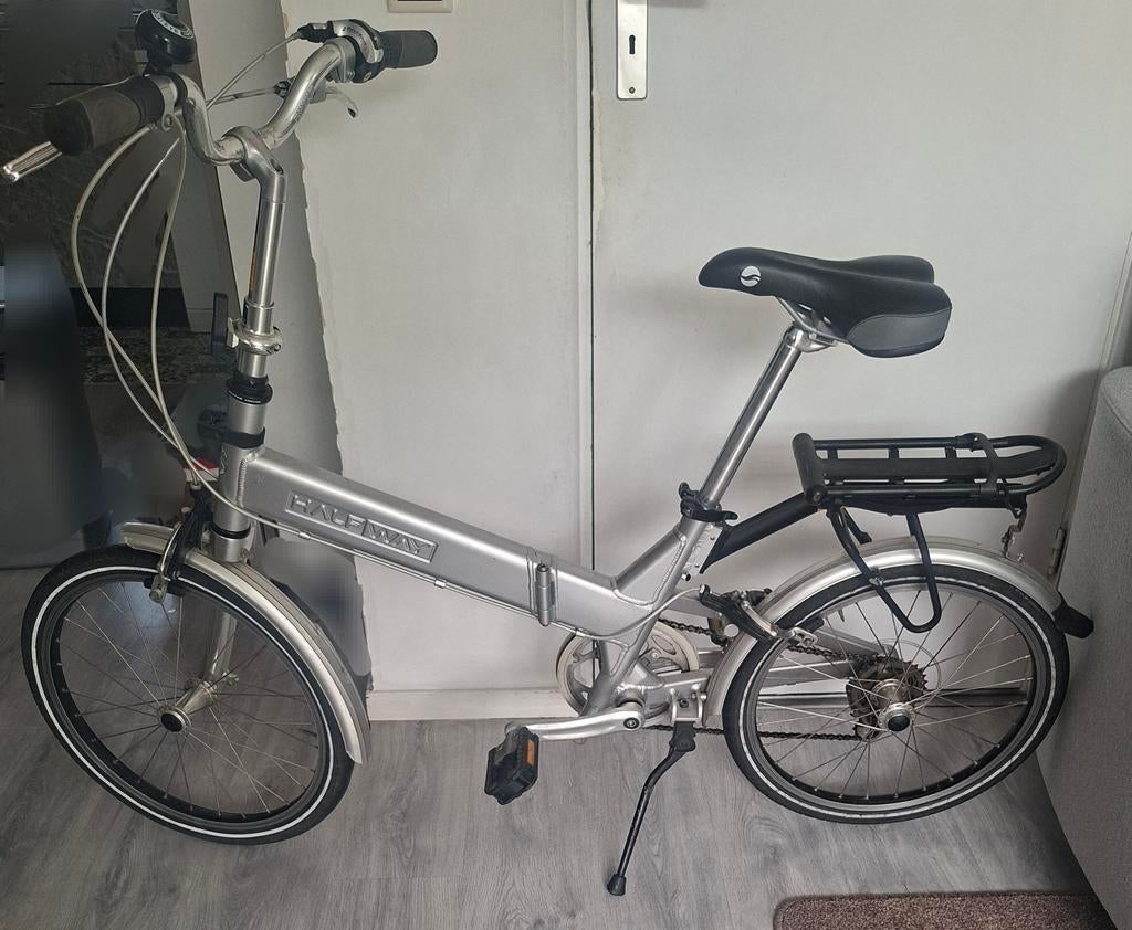 Halfway vouwfiets inch 20, Ophalen, 20 inch of meer, Versnellingen, Zo goed als nieuw