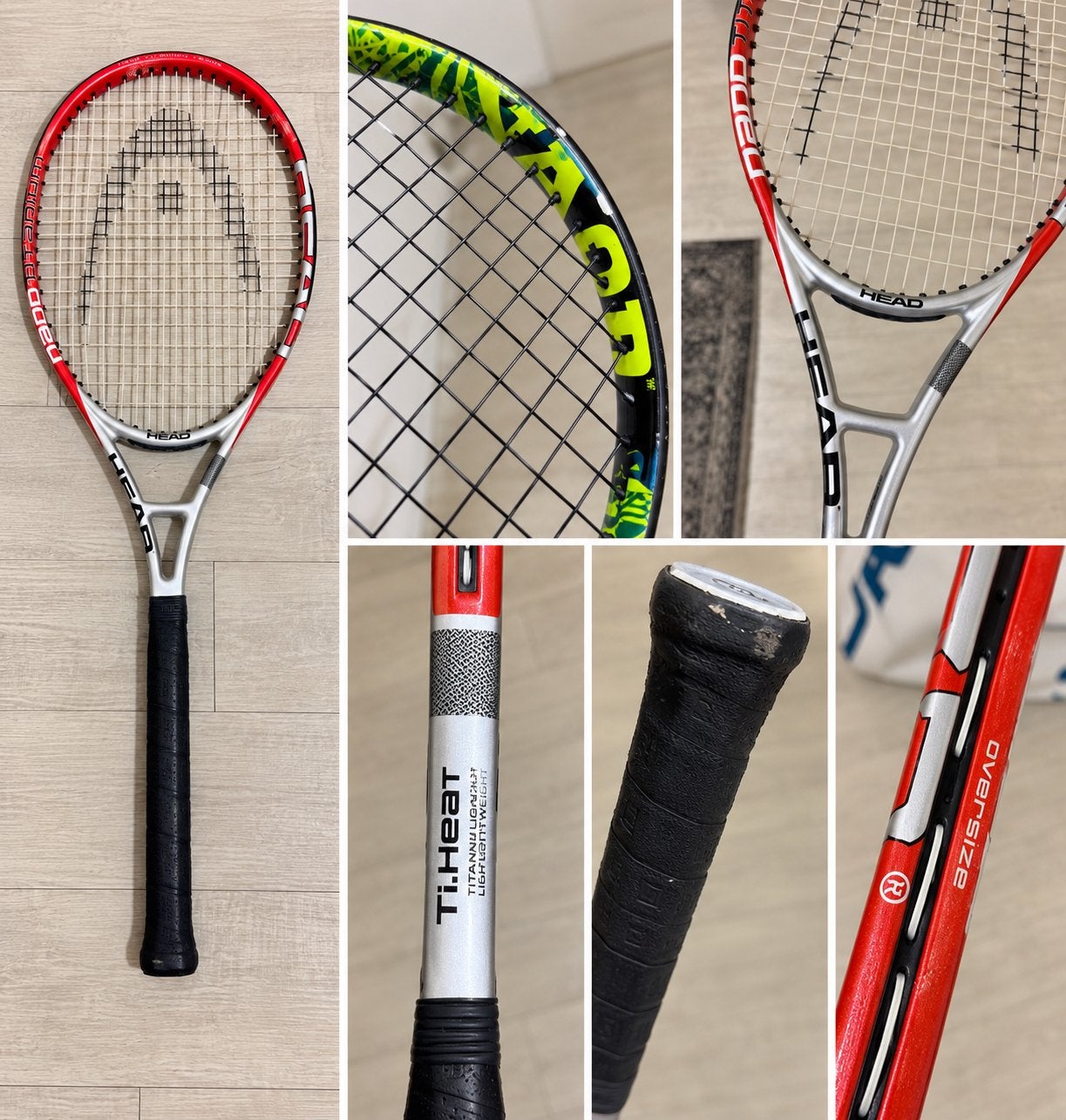 Foto 3 van Complete tennis set: 3 rackets, ballen en tas