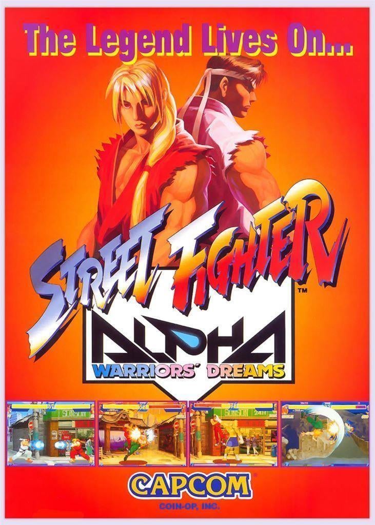 Grote 50x70cm Game Poster STREET FIGHTER ALPHA Capcom, Spelcomputers en Games, Games | Overige, Vechten, Verzenden, 1 speler, Nieuw