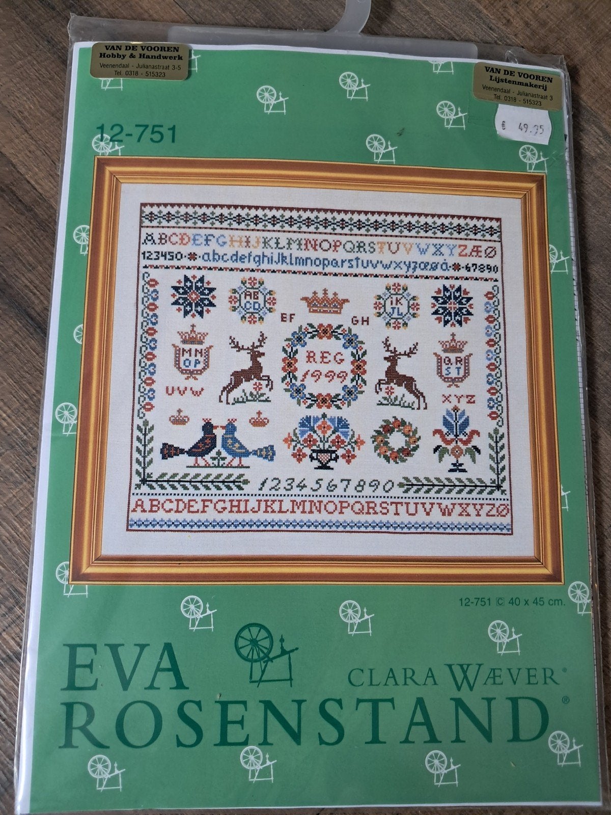 Eva Rosenstand Clara Wæver Borduurpakket 12-751, Ophalen of Verzenden, Nieuw, Handborduren, Borduurpakket