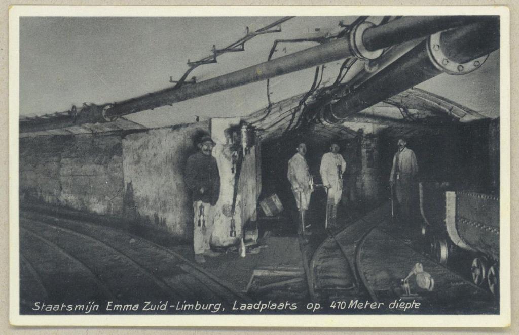 Staatsmijn Emma Hoensbroek - Laadplaats op 410 meter diepte, Verzenden, 1920 tot 1940, Ongelopen, Limburg