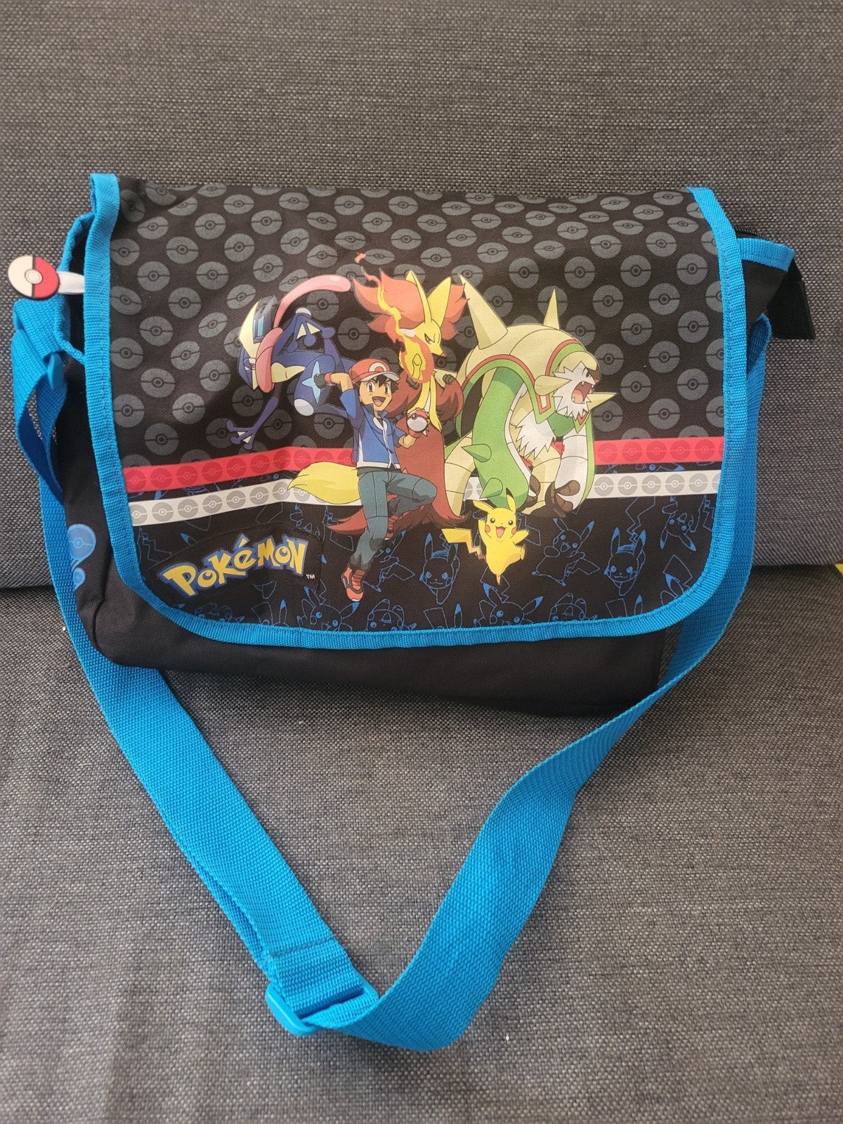 Pokemon Tas - Schoudertas met Ash en Pikachu, Ophalen, Nieuw, Zwart, Overige merken