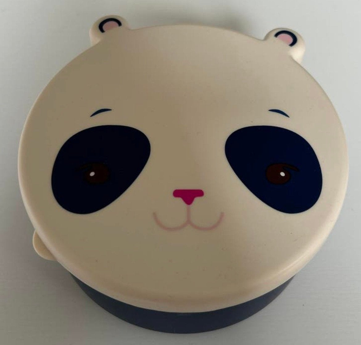 Lunchbox broodtrommel blauw wit panda snackbox NIEUW, Huis en Inrichting, Keuken | Keukenbenodigdheden, Blauw, Kunststof, Nieuw