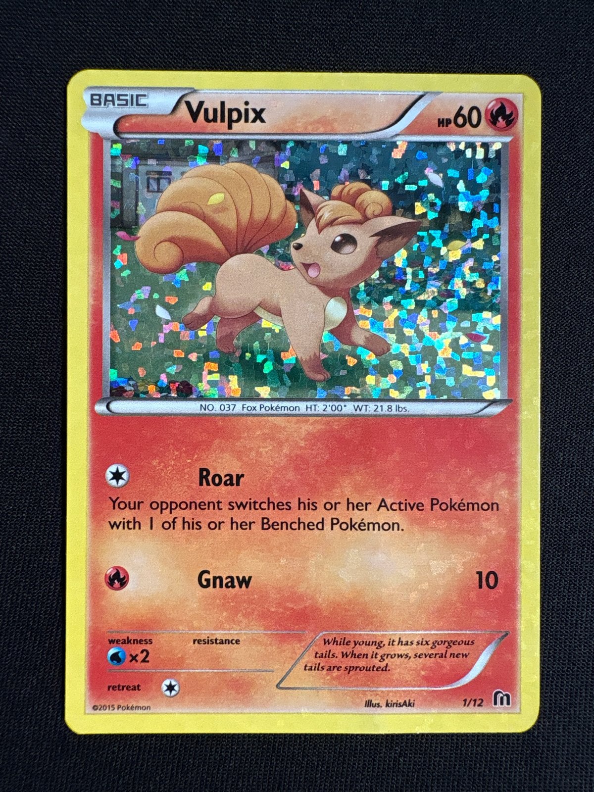 Vulpix 1/12 McDonalds Collection 2016 - EXC+, Ophalen of Verzenden, Zo goed als nieuw, Losse kaart, Foil