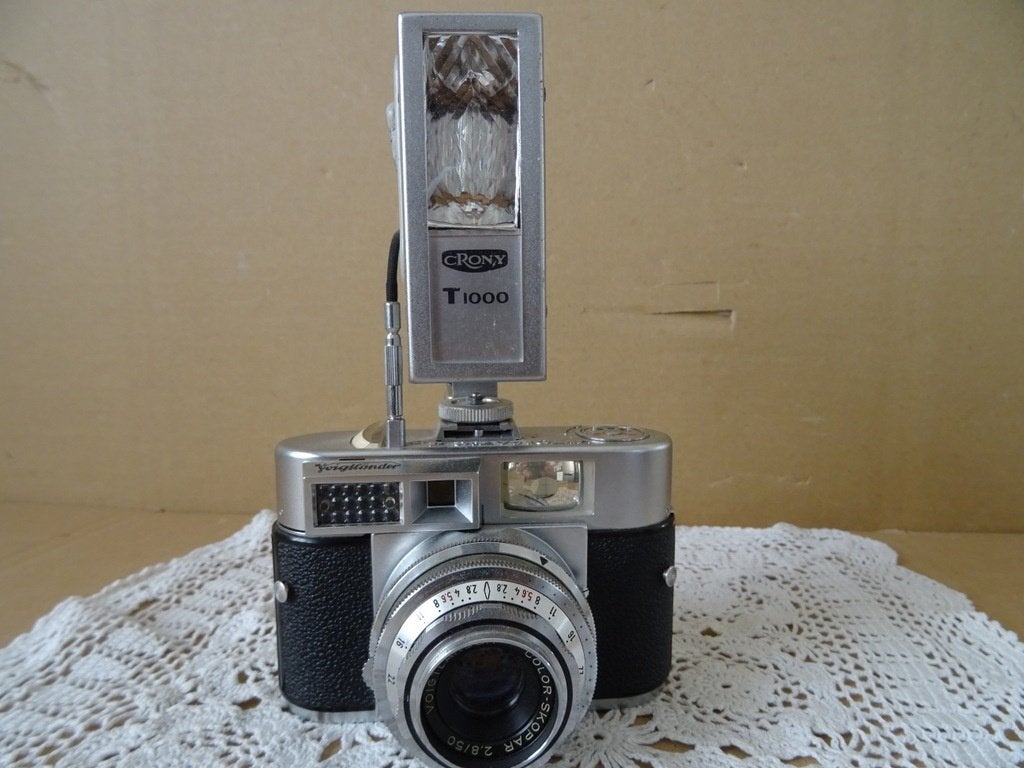 Vintage camera Voigtländer Vitomatic II a + Crony T1000 1958
