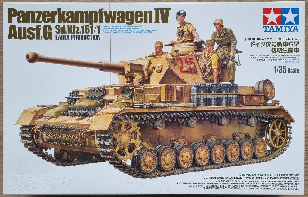 Tamiya #35378 1:35 WWII German Panzerkampfwagen IV Ausf.G, Hobby en Vrije tijd, Modelbouw | Auto's en Voertuigen, Tank, 1:32 tot 1:50