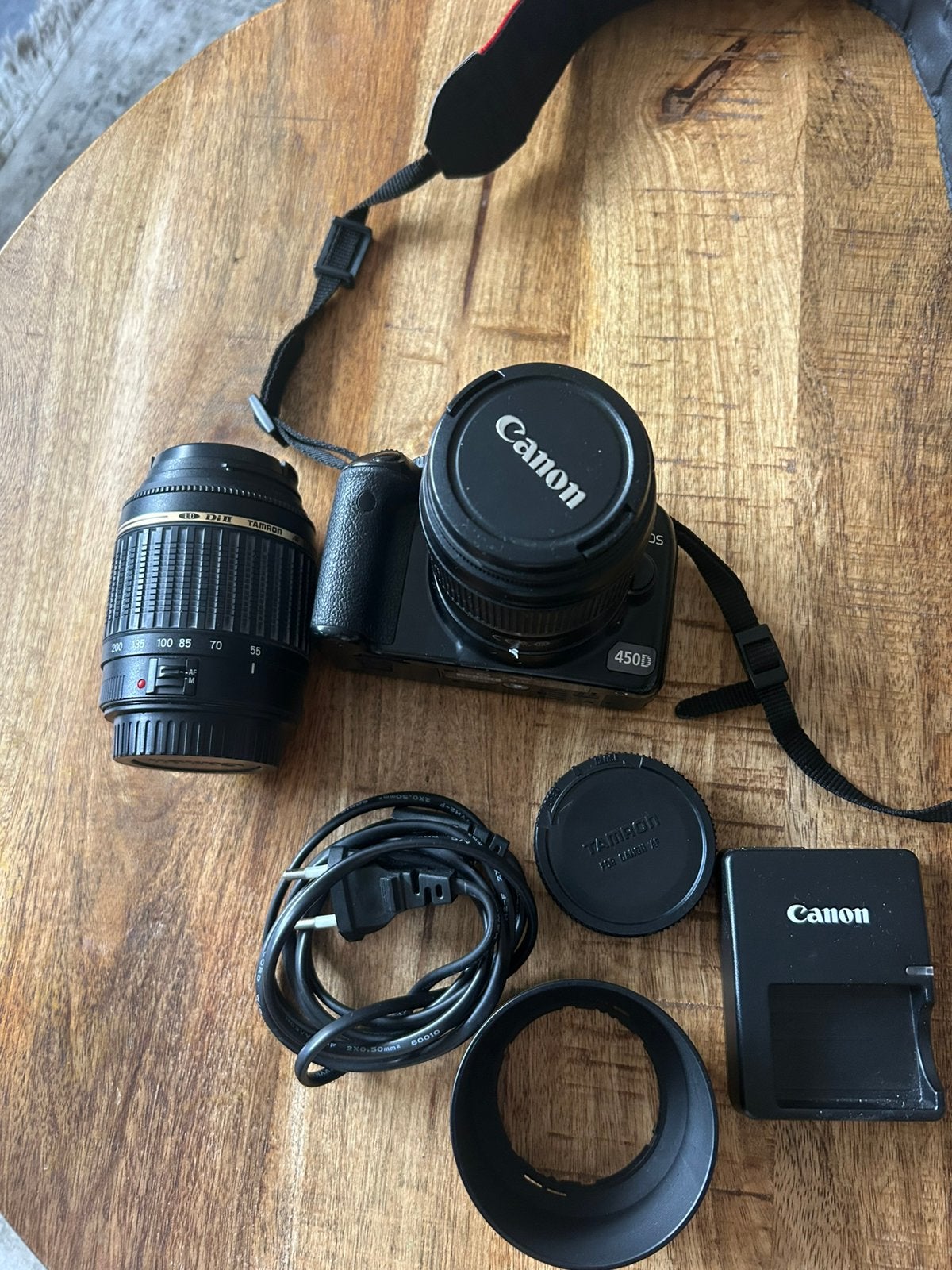 Canon EOS 450D complete set + 2 lenzen + Crumpler cameratas, Ophalen, Gebruikt, Spiegelreflex, Canon