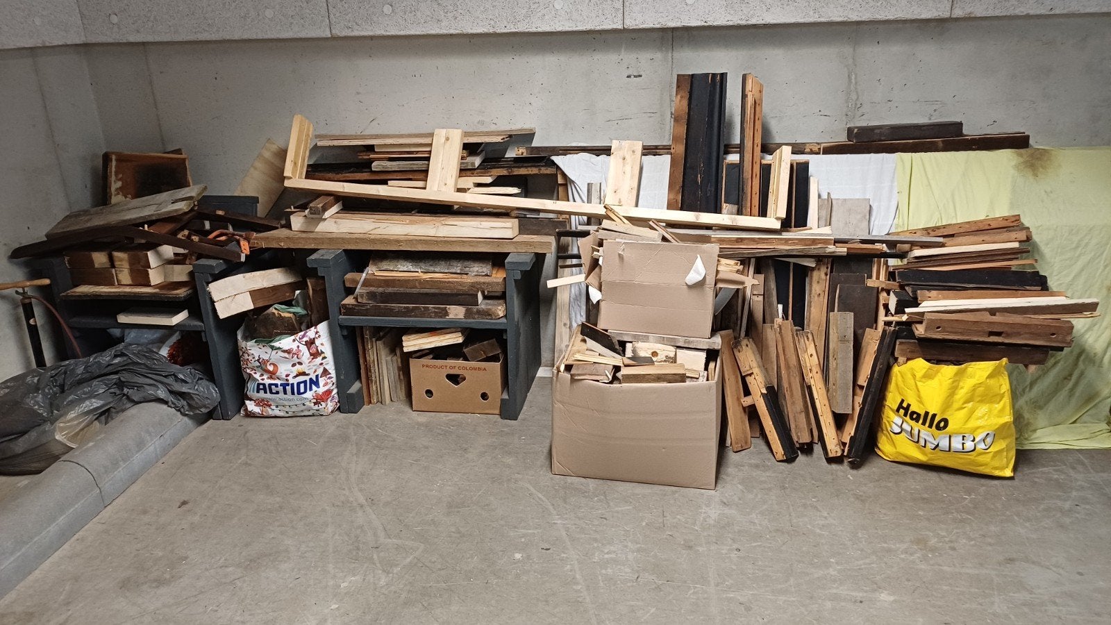 Openhaardhout gratis, Minder dan 3 m³, Ophalen, Overige houtsoorten