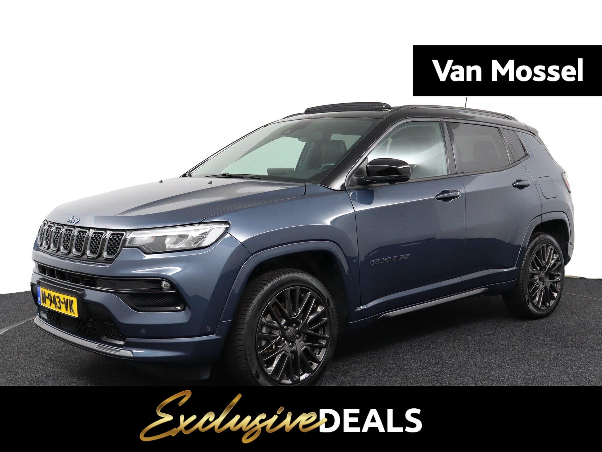 Jeep Compass 4xe 240 Plug-in Hybrid Electric S Automaat | Na, Automaat, 12 maanden, Blauw, Bedrijf