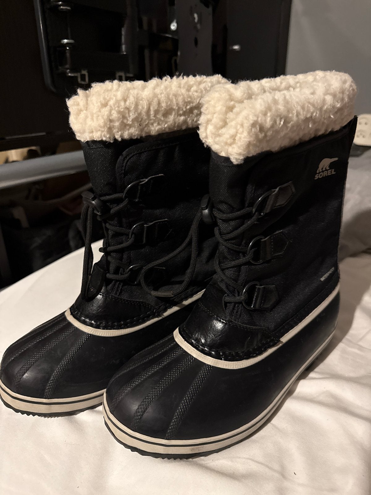 Sorel Snowboots zwart- Maat 38, Kleding | Dames, Ophalen of Verzenden, Zo goed als nieuw, Zwart, Snowboots