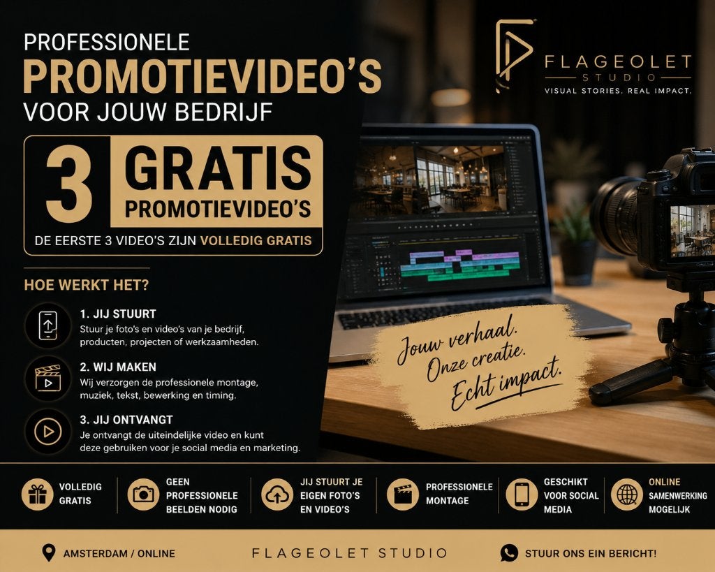 Gratis professionele promotievideo voor jouw bedrijf., Promotiewerk
