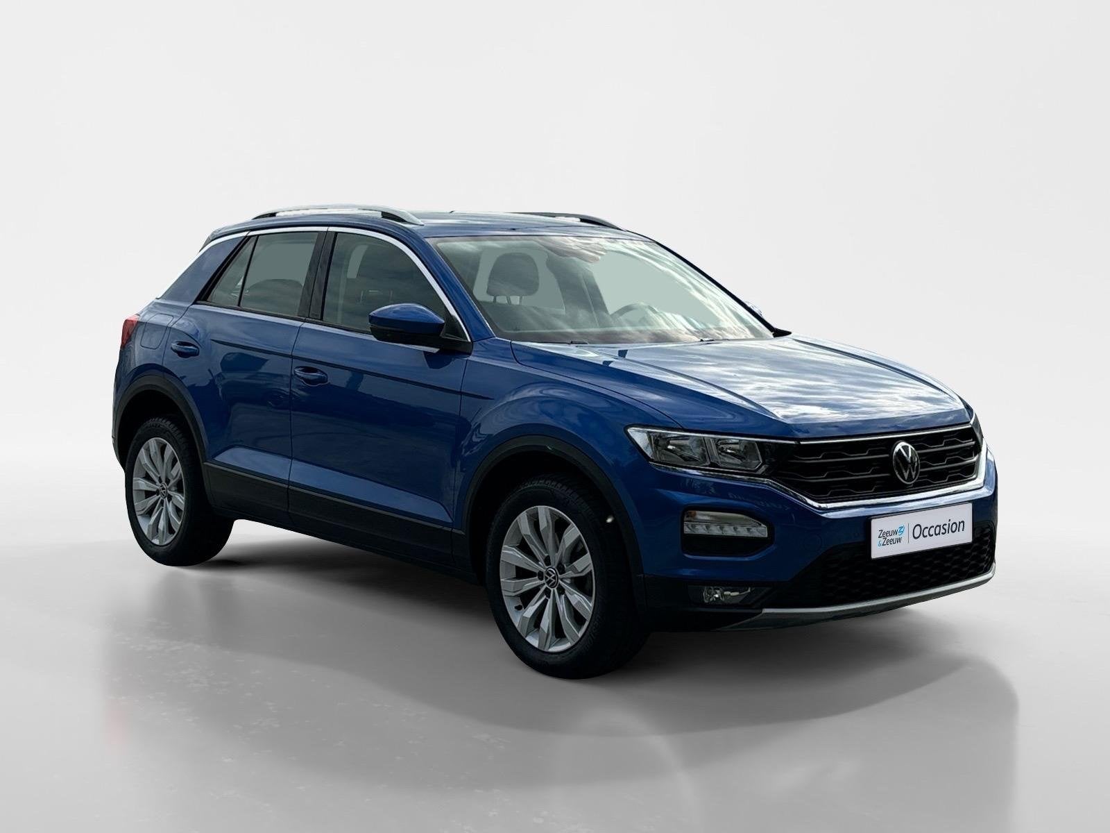 Volkswagen T-Roc 1.0 TSI Style | Navi | Clima | Adaptive Cru, Auto's, Volkswagen, 12 maanden, Stof, Gebruikt, Blauw
