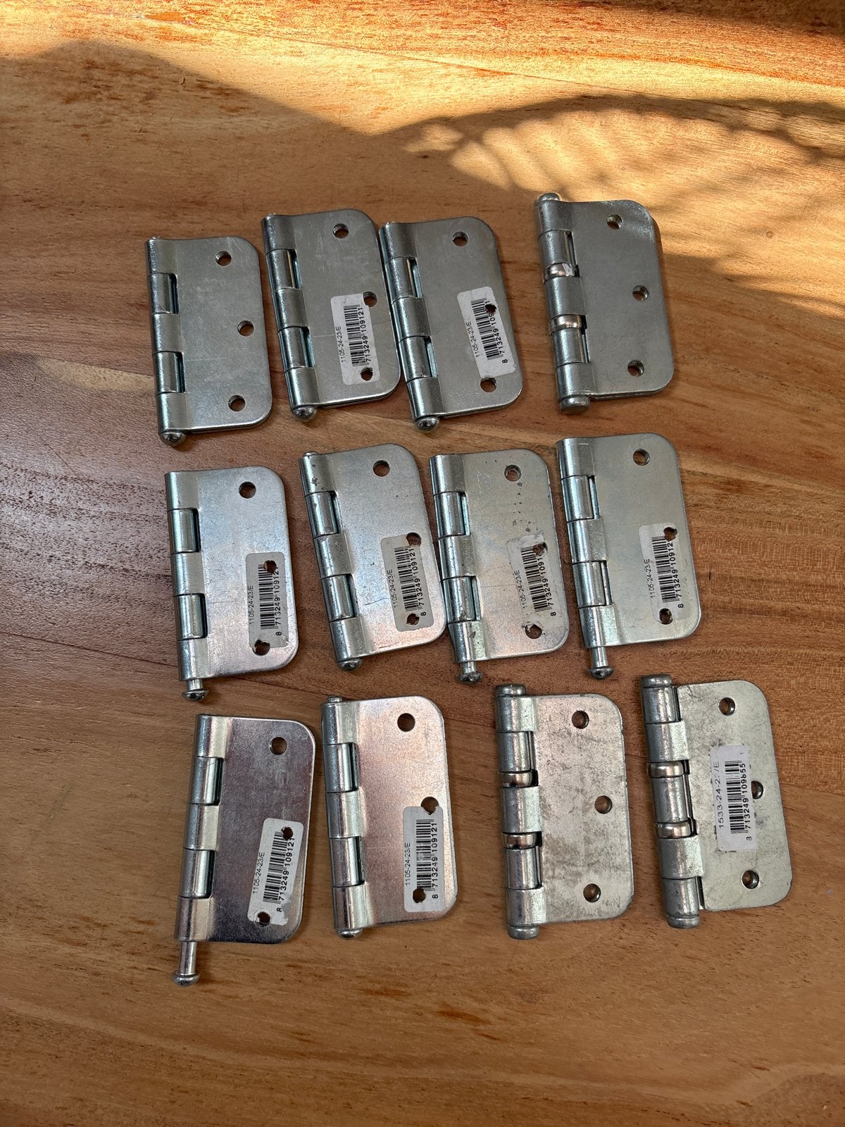 12 nieuwe scharnieren 75 mm, Ophalen of Verzenden, Nieuw, IJzer, Scharnier