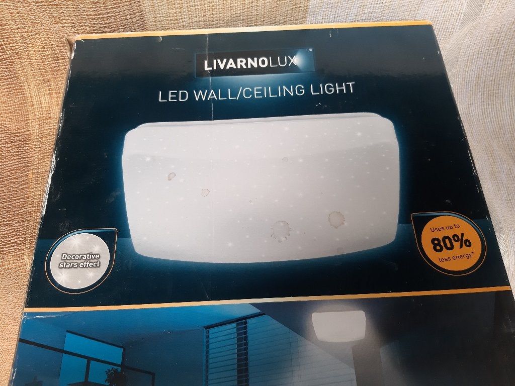 Smart sfeer wand- plafond lamp, Livarno LUX LED – Decorati, Ophalen, Kunststof, Nieuw, E27 (groot)