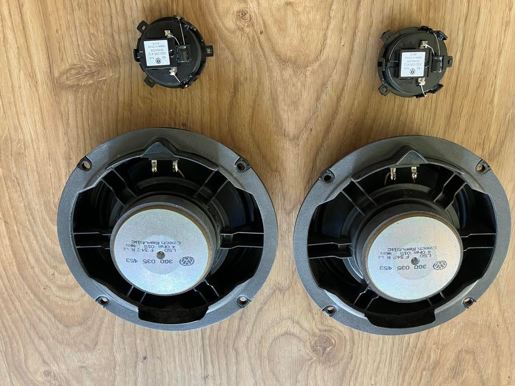 Originele VW 150 mm speaker (1x!) en 2 tweeters, Auto diversen, Autospeakers, Gebruikt, Verzenden