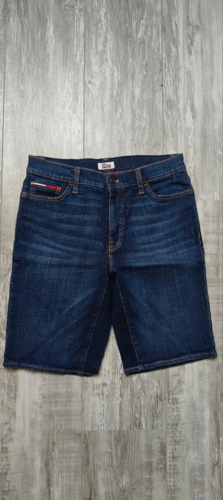 Tommy Hilfiger Bermuda - Shorts - Korte Broek - Dames, Kleding | Dames, Spijkerbroeken en Jeans, Blauw, Ophalen of Verzenden, Zo goed als nieuw