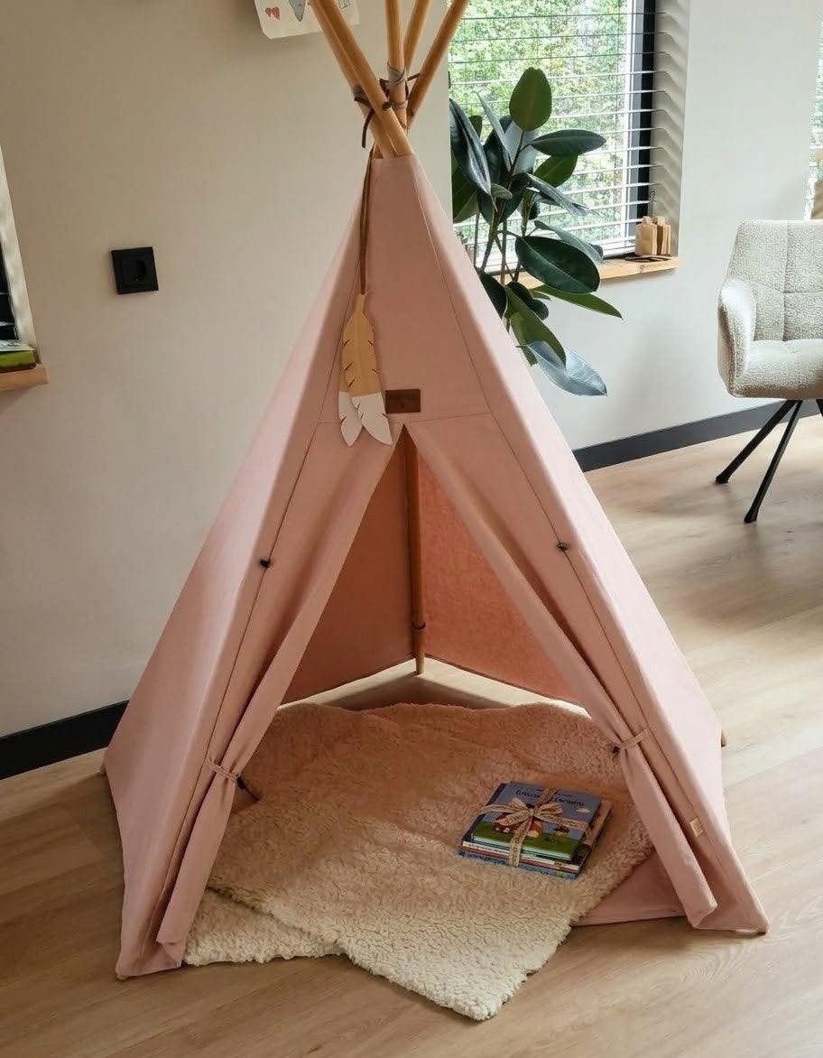 Nobodinoz Tipi Tent Oud Roze - Zo goed als nieuw, Kinderen en Baby's, Ophalen, Zo goed als nieuw