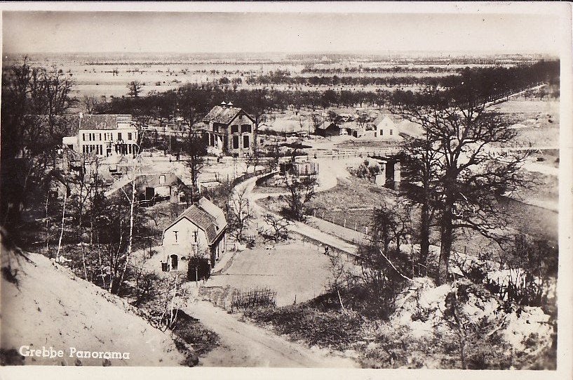 Grebbe Panorama ca. 1950., Ophalen, Voor 1920, Gelopen, Gelderland