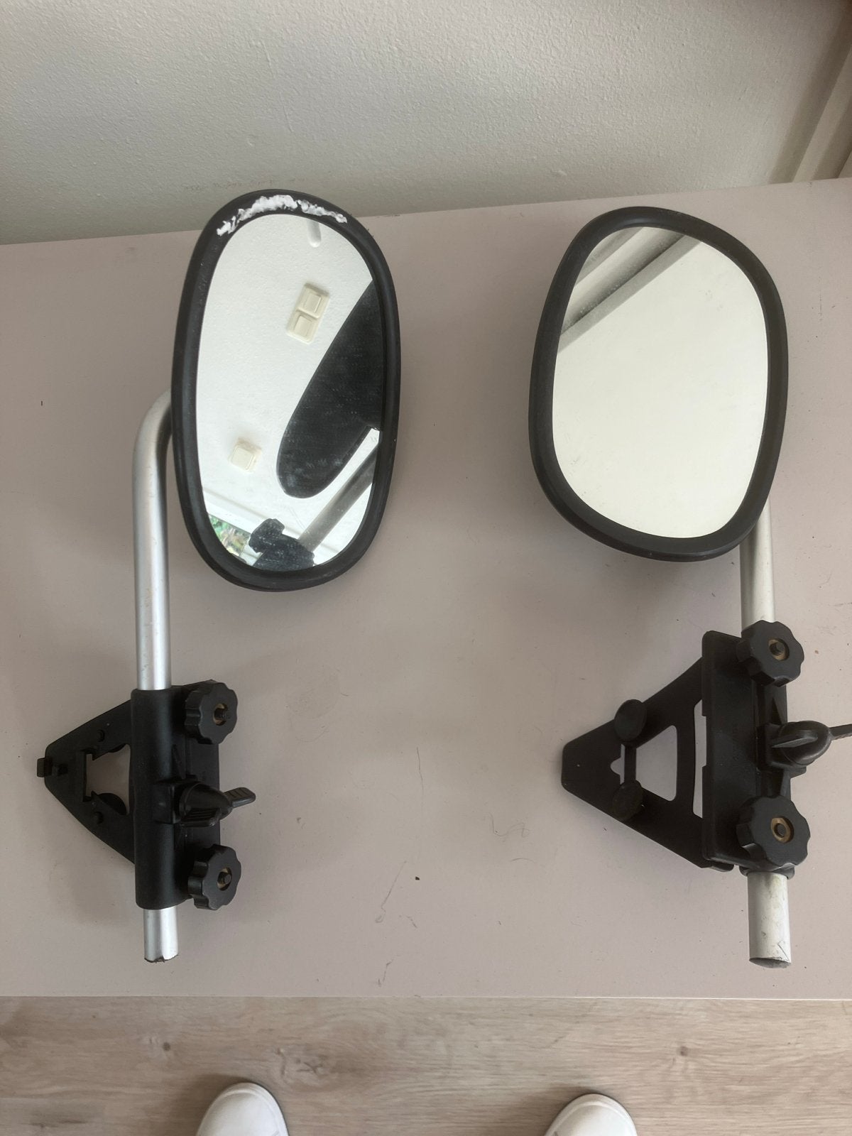 Brevettato caravan spiegels - mist strip voor bevestiging, Ophalen, Gebruikt, Universele onderdelen