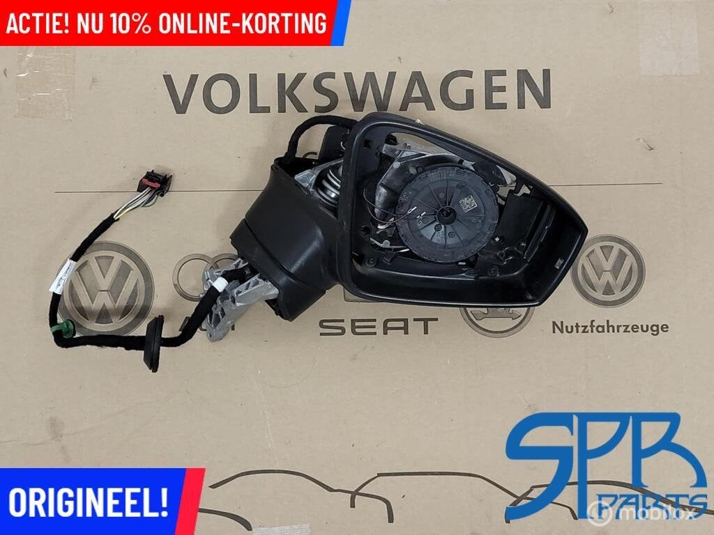TIGUAN 5NA 5NN Buitenspiegel rechts 5NB857502AC INKLAPBAAR, Gebruikt, Volkswagen, Ophalen of Verzenden, Volkswagen