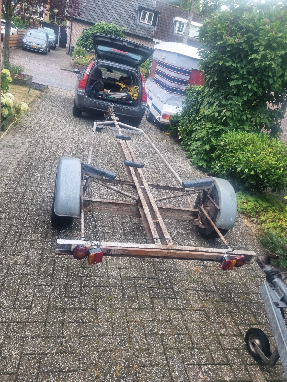 Opknapper: Boottrailer, Ophalen of Verzenden, Zo goed als nieuw, Ankeren en Afmeren, Zeilboot of Motorboot