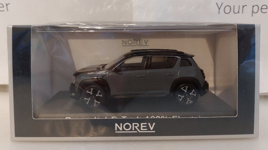 Norev 1:43 Renault 4 E-Tech 2025 urban grey nieuw in display, Ophalen of Verzenden, Nieuw, Auto, Norev