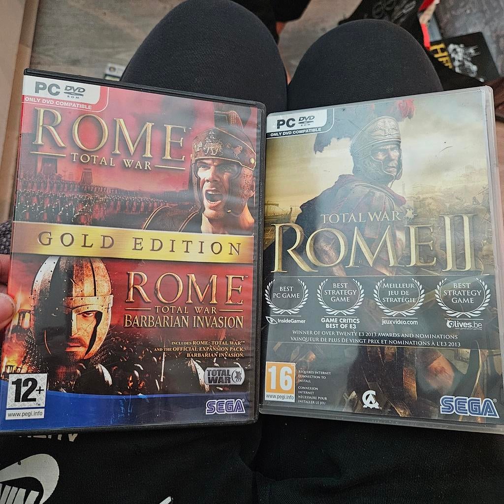 Total War Rome I Gold Edition & Rome II PC Games, Spelcomputers en Games, Games | Pc, Gebruikt, Strategie en Constructie, 1 speler
