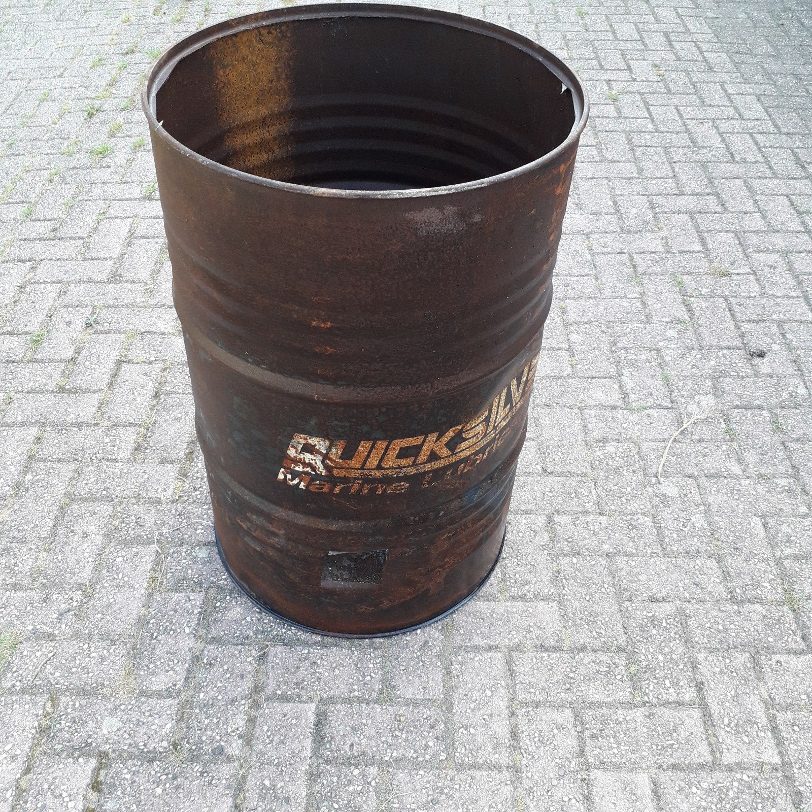 Brandton / Vuurton / Stookton 200 liter, Tuin en Terras, Ophalen, Gebruikt, Vuurton