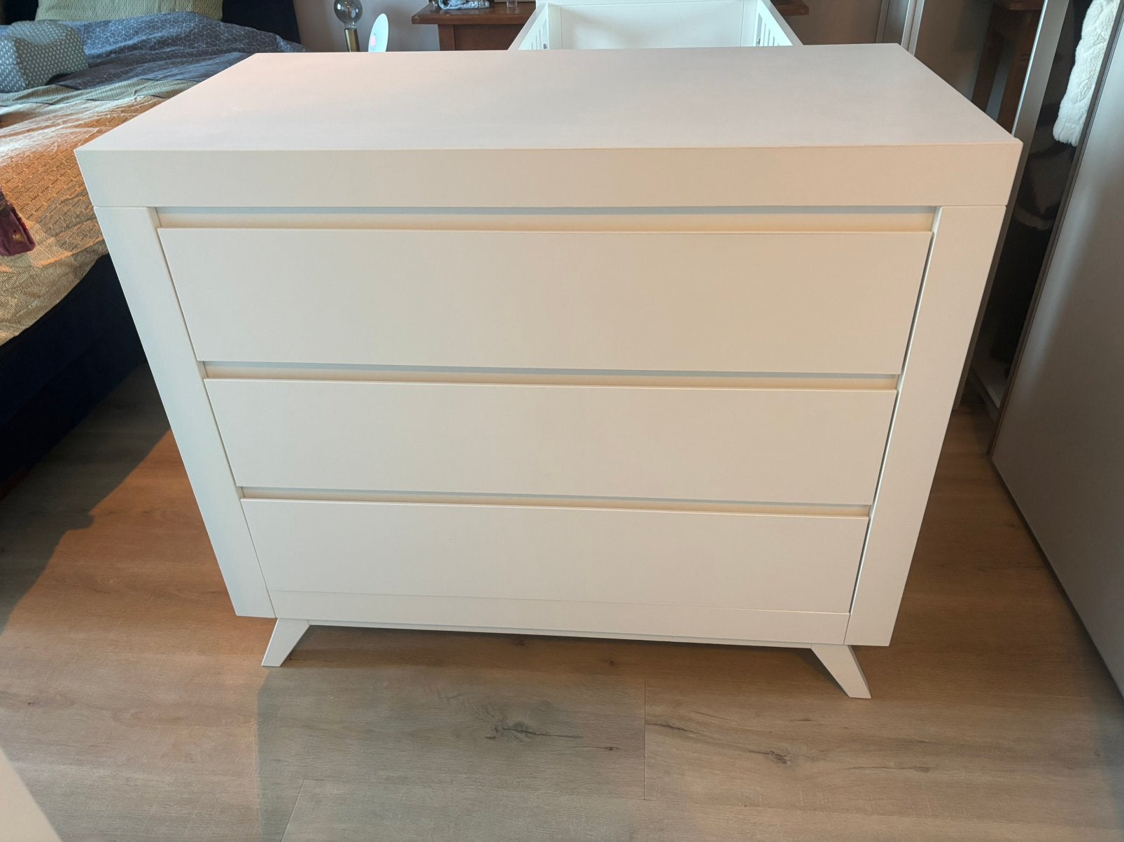 Bopita Anne Babykamer Wit | Bed 60x120 cm + Commode, Ophalen, Gebruikt, Jongetje of Meisje