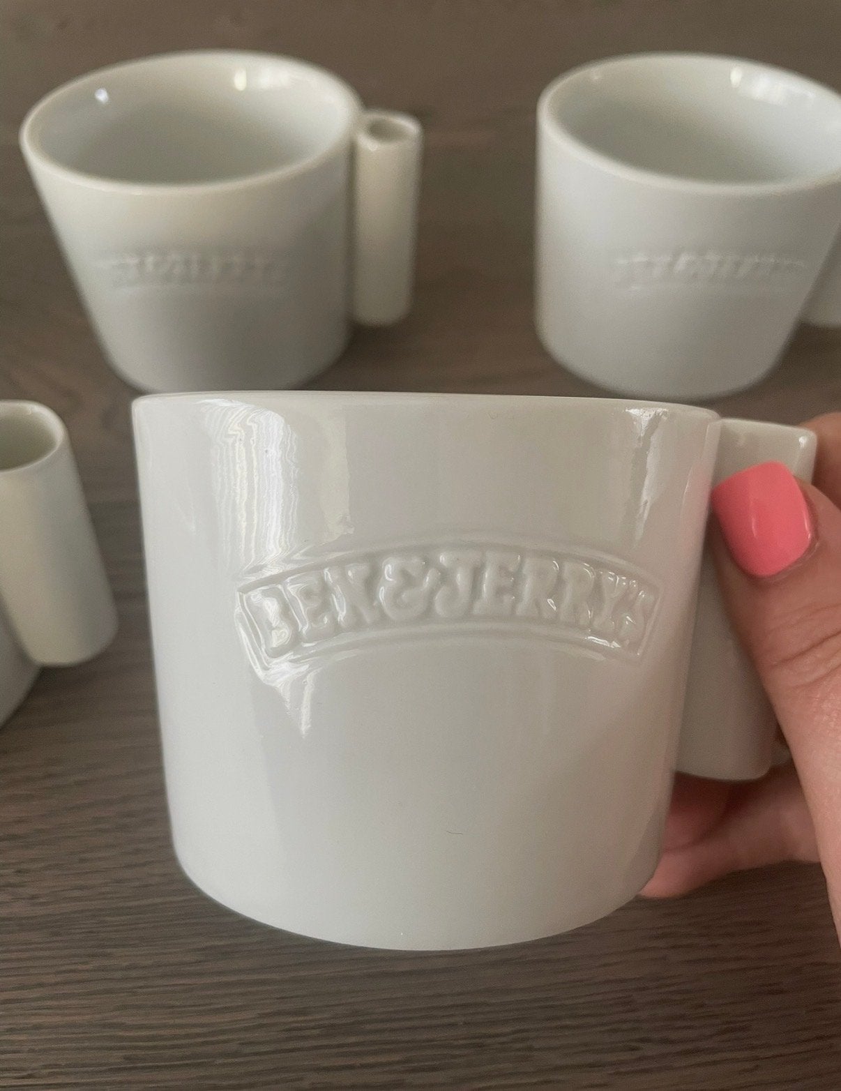 Ben & Jerry's IJsbekers / Koffiemokken - Set van 6, Overige typen, Nieuw, Ophalen of Verzenden, Steen/keramiek