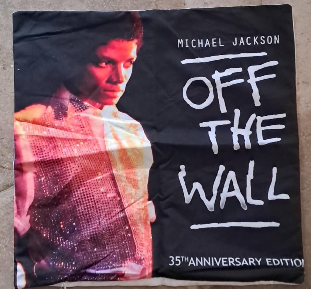 Kussenhoes Michael Jackson Off the Wall 45x45cm met rits, Ophalen of Verzenden, Nieuw
