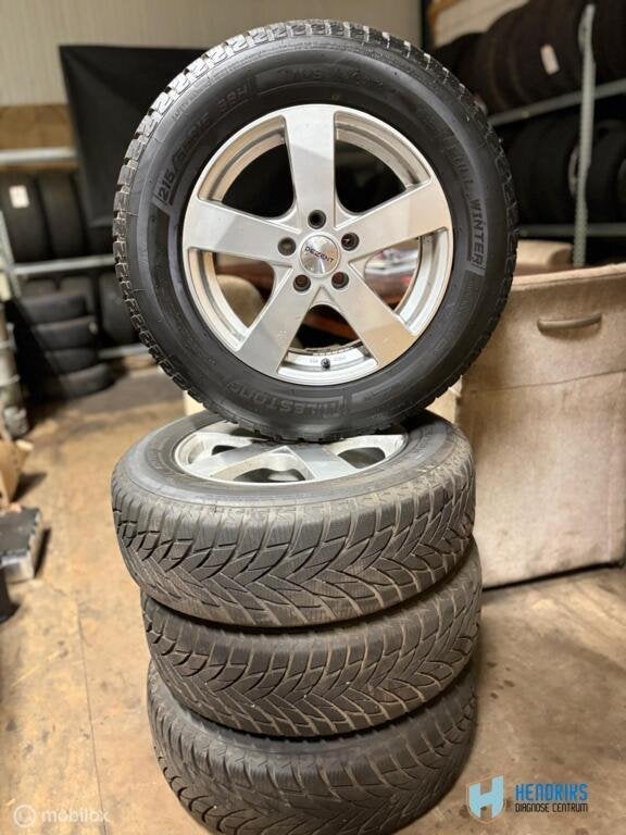 Set wielen met goede winterbanden Volvo V70 III ('07-'17), Auto-onderdelen, Banden en Velgen, 16 inch, Banden en Velgen, Ol, Vo