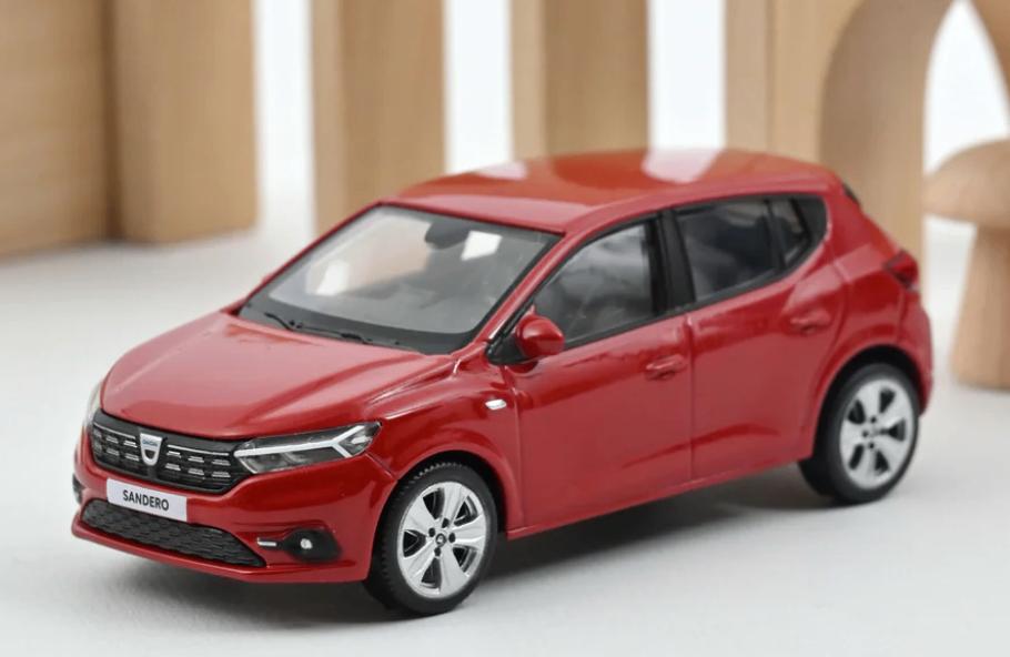 DACIA SANDERO 2021 FUSION ROOD SCHAAL 1/43 NOREV ref. 509021, Verzenden, Nieuw, Auto, Norev