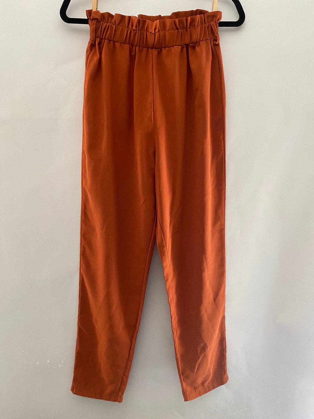 SHEIN paperbag pantalon terracotta – maat 34 / XS, Kleding | Dames, Bruin, Ophalen of Verzenden, Zo goed als nieuw, Maat 34 (XS) of kleiner