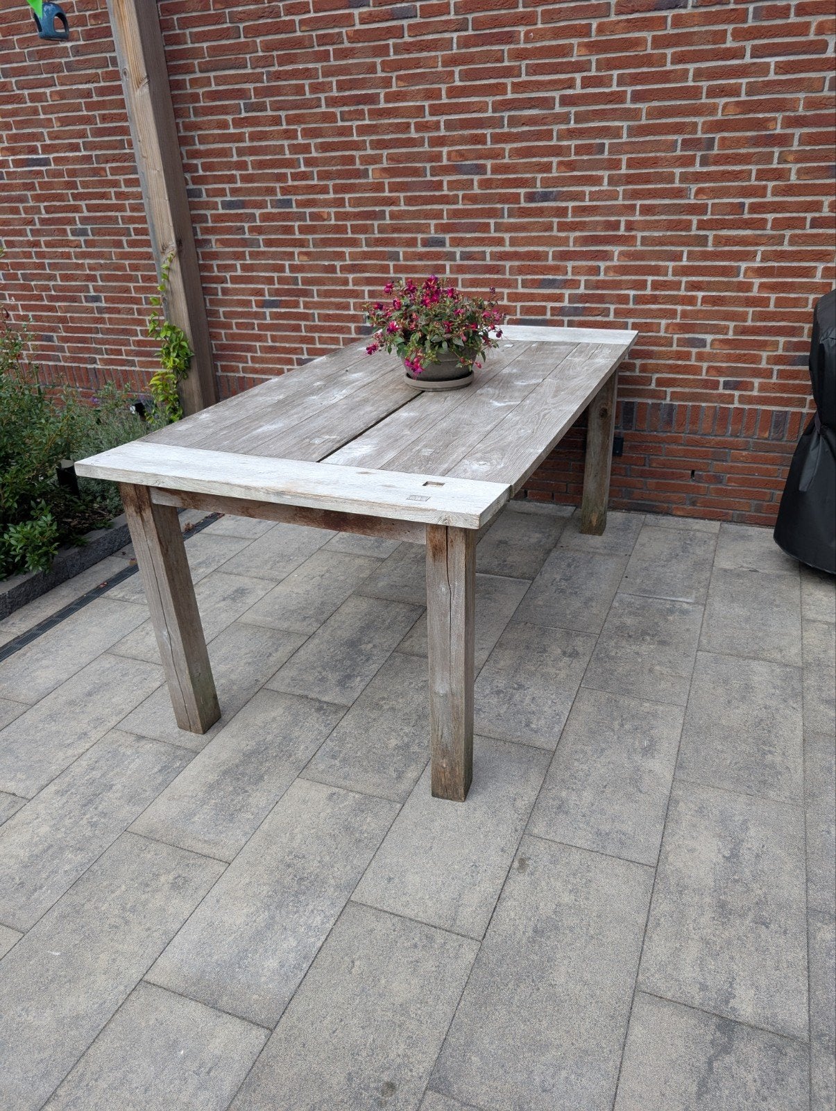 Robuuste tuintafel, Ophalen, Gebruikt, Rechthoekig, Hout