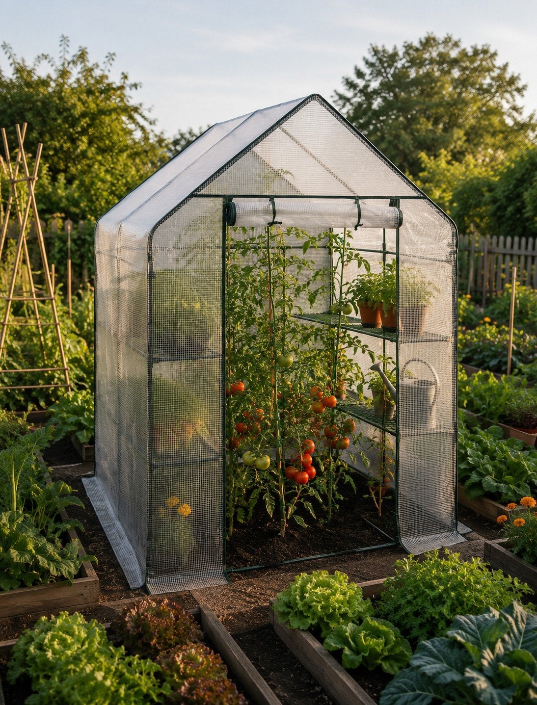 Foliekas, broeikas, tomatenkas met dekzeil, Ophalen of Verzenden, Zo goed als nieuw, Kweekkas