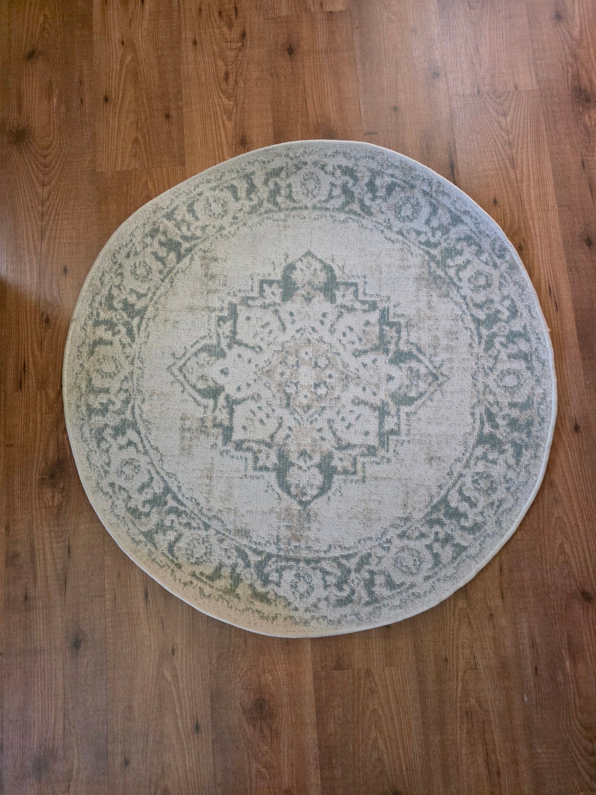 Rond vloerkleed Fraai Home & Living, 100cm doorsnede, 50 tot 100 cm, Rond, Zo goed als nieuw, 50 tot 100 cm