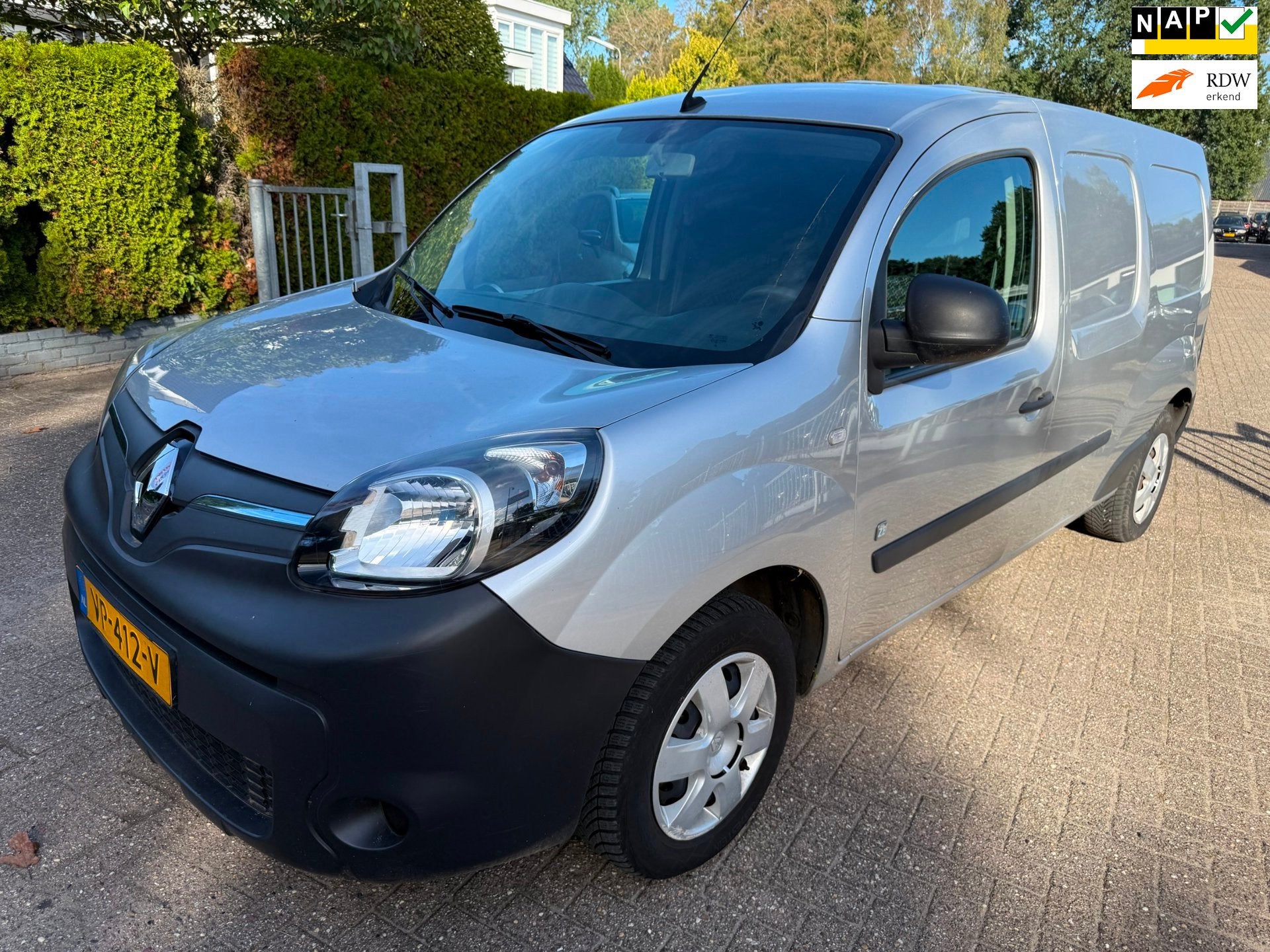 Renault Kangoo Express Z.E. Maxi INCL. ACCU (SoH 100 %!) AC, Auto's, Dealer onderhouden, Stof, Gebruikt, Origineel Nederlands