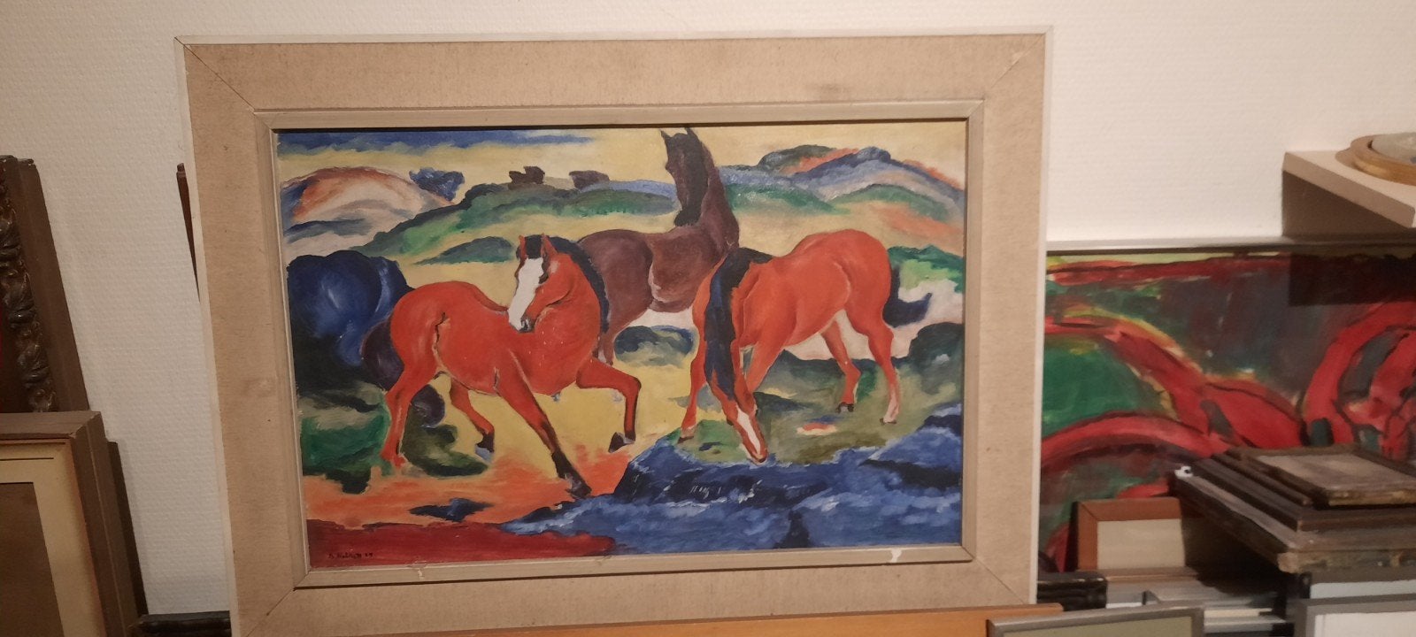 olieverf op doek Schitterend werk , prachtige kleuren..., Ophalen of Verzenden