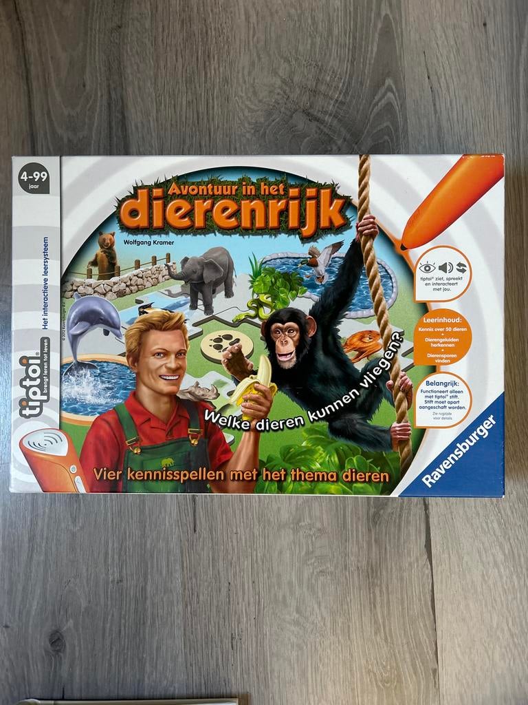 Tiptoi Avontuur in het Dierenrijk (zonder pen), Hobby en Vrije tijd, Gezelschapsspellen | Bordspellen, Een of twee spelers, Ophalen of Verzenden