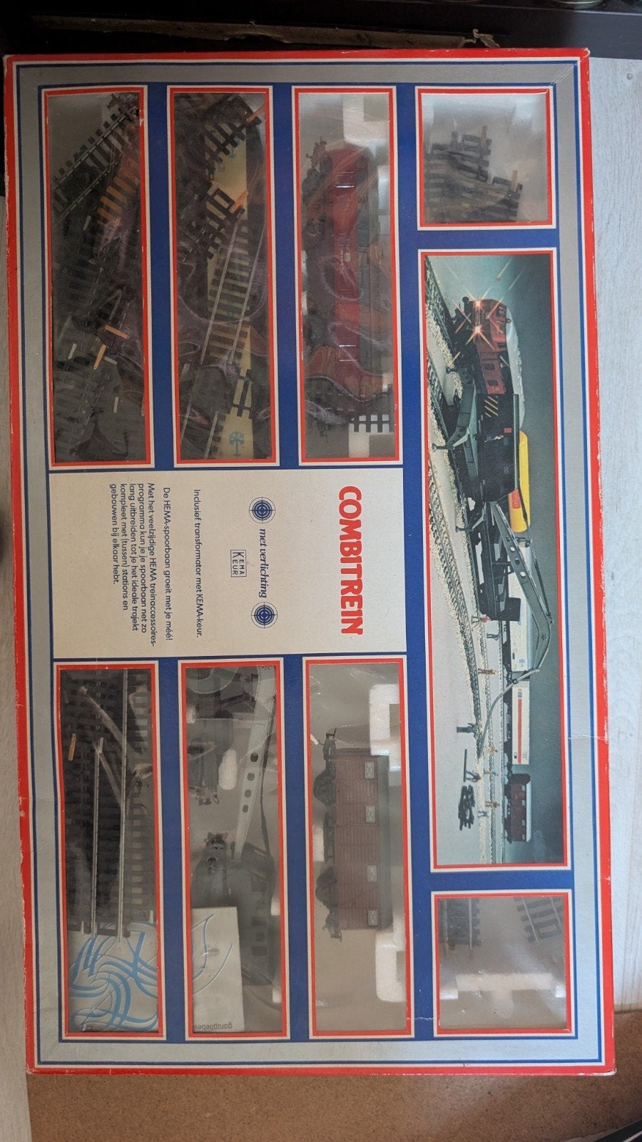 Combitrein 1:87 HO spoor met rails - Goede staat, Overige merken, Gelijkstroom of Wisselstroom, Ophalen of Verzenden, Analoog