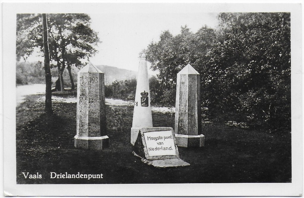 Vaals Drielandenpunt Ansichtkaart Uit 1953 ( B5102 ), Verzamelen, Ophalen of Verzenden, 1940 tot 1960, Gelopen, Limburg