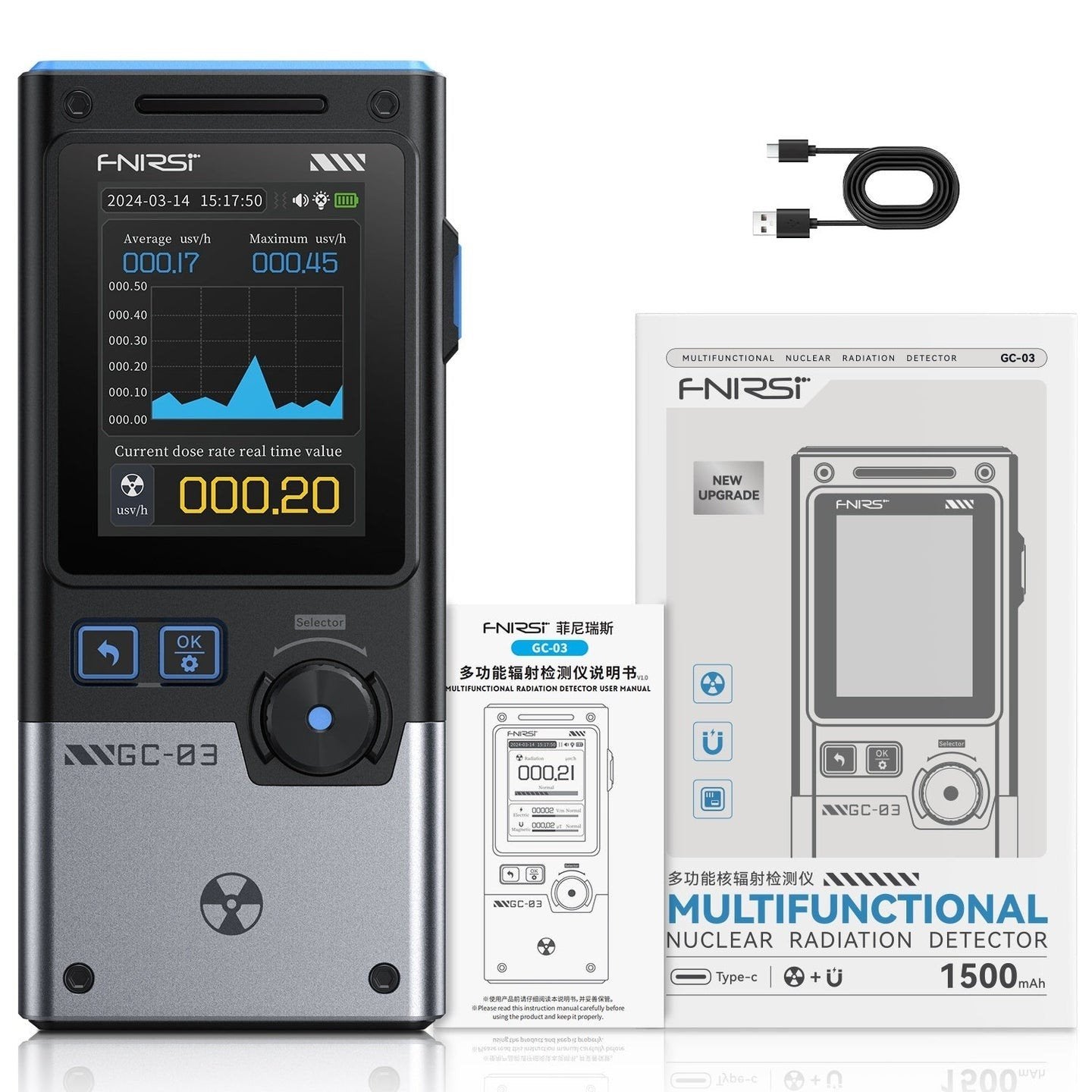 FNIRSI GC-03 Multifunctional Radiation Detector, Computers en Software, Overige Computers en Software, Ophalen of Verzenden